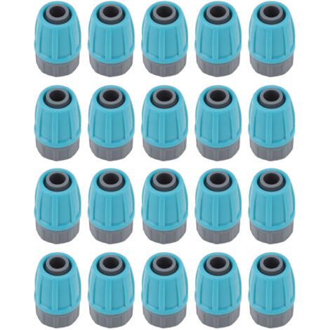 Rosvola Connecteurs d'écrous verrouillés pour Tube d'irrigation, 16mm, Durable, PE, Anti-vieillissement, résistant aux acides, écologique, 15 pièces. (1/5)