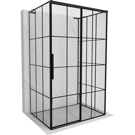 Mexen Rox cabine de douche à 3 parois coulissante 90 x 70 cm, transparent, chrome - 8C2-090-070-01-00-3S (1/3)
