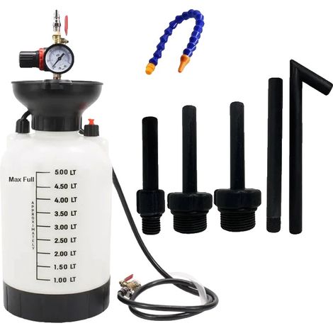 Bomba extractora de fluidos neumática, capacidad de 5 L, transferencia de aceite eficiente, 5 L (1/2)