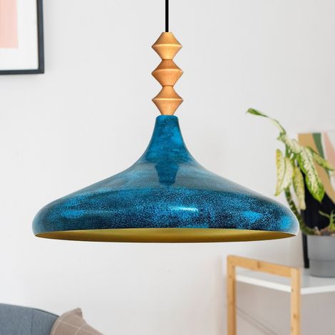 bamyum Champion Suspension Luminaire Vintage, Lustre Salon de 35 cm en Métal, Lampe E27 pour Chambre, Salle à Manger (1/3)