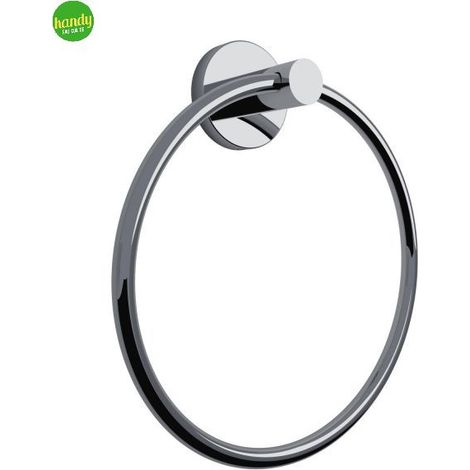 Gedy Portasalviette Ad Anello Felce Plus Con Biadesivo Cromo (1/2)