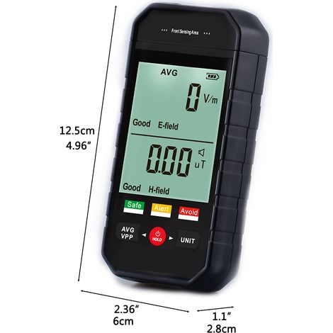 Détecteur de rayonnement électromagnétique portable à grand écran ET925 (voyant lumineux tricolore) (1/5)