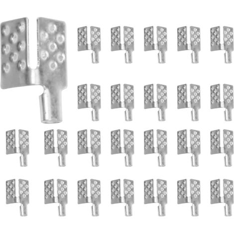 Lot de 80 connecteurs de fixation pour film thermique en carbone, base chaude, accessoires de fixation argentés cuivrés, pince pour film chauffant au sol (1/5)