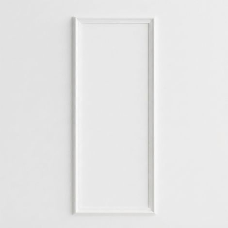 Zierleisten Set 4-teilig aus Polystyrol weiß vorgeschnitten - für 100 x 40 cm - Stuckleiste 4 Stück für Wand und Deckendekoration