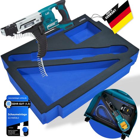 SCHWÄBLE® Schaumeinlage Schaumstoffeinlage für Makita Magazinschrauber DFR550 (1/5)