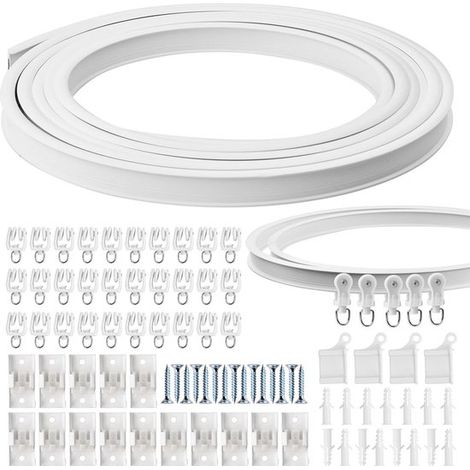 Binario flessibile per tende da soffitto - 5 metri - Bianco (1/5)