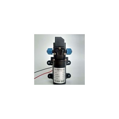 Bardusch-2 pièces Pompe à eau auto-amorçante, pompe sur tuyau 12v, pompe a eau 12v camping car pompe à eau haute pression à amorçage automatique 12V 115Psi avec pieds de montage en caoutchouc 5L/min P (1/4)