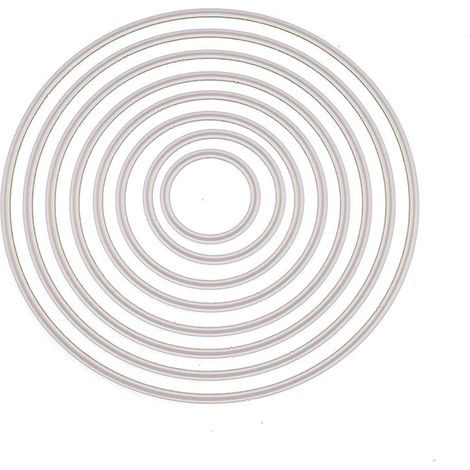 Métal Meurent Pochoirs de Pochoir de Rond pour la Fabrication de Cartes Scrapbooking de Bricolage Gaufrage Carte en Papier Décoration (1/5)