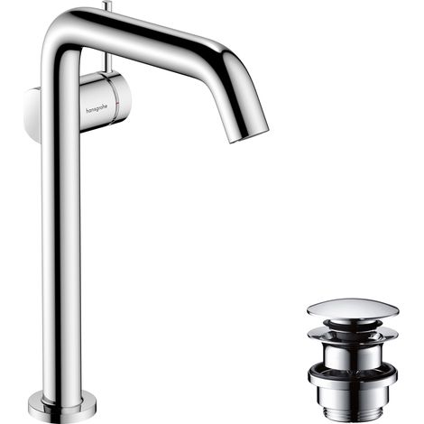 Hansgrohe Tecturis S - Grifo de lavabo con desagüe Push Open, CoolStart, EcoSmart, cromo 73370000 (1/5)