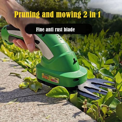 Ciseaux d'élagage de Tondeuse électrique de Jardin de 7,2 V, désherbeur de Ciseaux de clôture sans Fil Rechargeables de haie de pelouse, Outils de Tondeuse de désherbage (1/2)