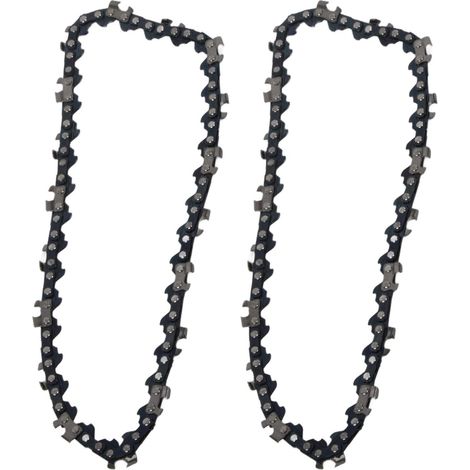 Ensemble de 2 Chaînes de tronçonneuse de 6 Pouces, 40 Maillons d'Entraînement, Petits Accessoires de Tronçonneuse pour Couper le Bois, Les Branches et Autres Tâches de Jardin (1/5)
