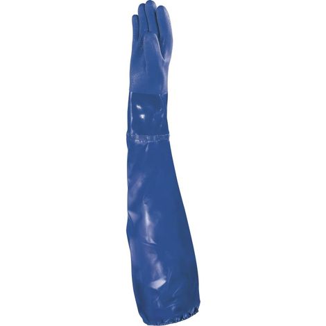 GANT DELTA PLUS PVC CHIMIQUE TOUT ENDUIT SUR SUPPORT JERSEY LONG 62 CM PETRO - VE766BL0  T10