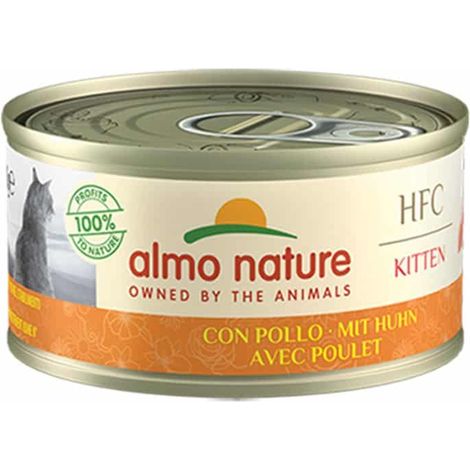 Almo Nature Cat HFC Kitten con Pollo 5105H Megapack - Almo Nature Cat HFC Kitten con Pollo 5105H Megapack - Lattina Da 70 Gr (1/2)