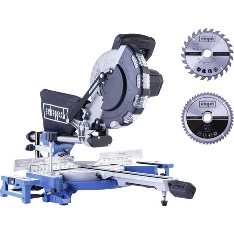Scheppach Kappzugsäge HM216SPX mit LED-Schattenlicht & 2x Sägeblätter 2000 W (1/3)