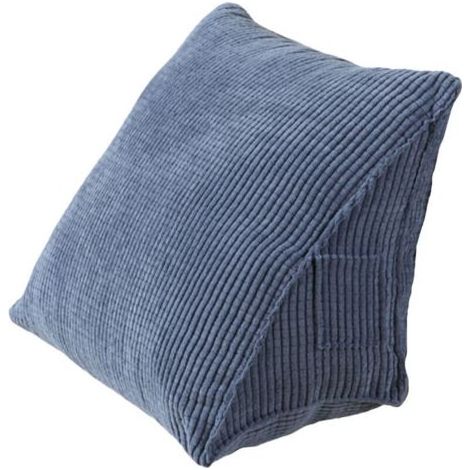 Oreiller triangulaire, oreiller de lecture confortable, oreiller de soutien lombaire avec poche zippée (1/5)