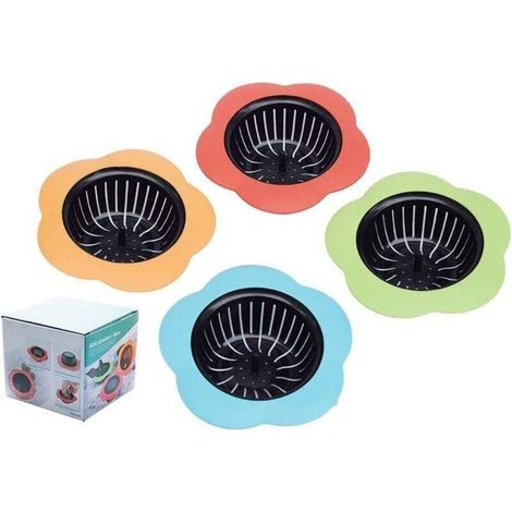 Kitchen Sink Strainer, Pour Over Strainer, Wide Rim Drain Filter (4.5" Diameter, 4 Colors) (1/4)