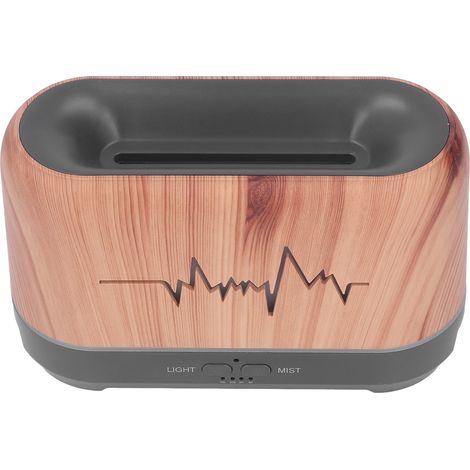 Diffuseur d'arômes humidificateur 200 ml avec lampe à flamme creuse et alimentation USB pour chambre ou bureau
