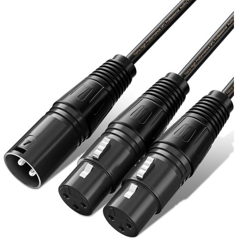1 Câble répartiteur XLR,Connecteurs nickelés,Cuivre OFC blindé,4,5 m,Pour microphone et console (1/5)