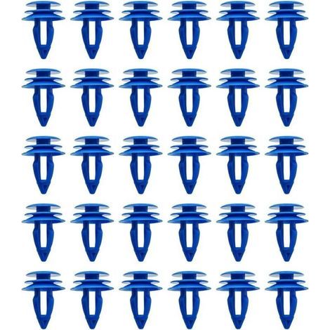 Clips Garniture Passage Roue, Kit D'attaches Et De Fixations En Plastique Pour Voiture, Clips Universels Garniture De Voiture, Attaches De Voiture Pour Châssis Automobile, Couvre-Roue(30 Pièces (1/3)