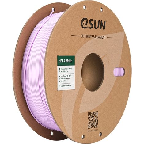 eSUN PLA-Matte Filament, 1.75mm, 1000g (Paper Spool) eSUN PLA-Matte Filament 1.75mm 1000g Lilac