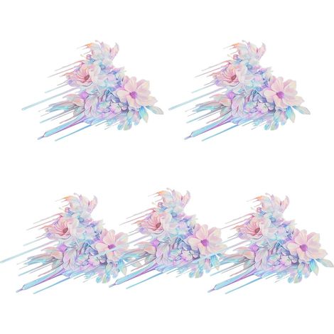 Pieces Car Scratch Stickers Floral Vinyl Side Scratch