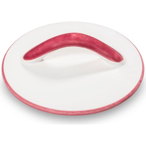 Gmundner Keramik Bordeauxroter. Rand, Oberteil Zuckerdose Gourmet