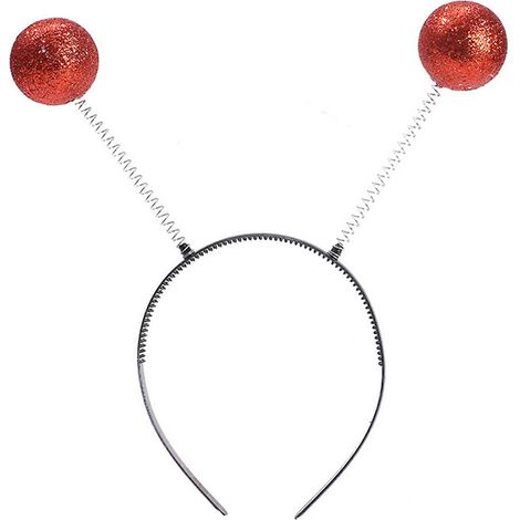 Copricapo a forma di antenna, perfetto per balli di fine anno e compleanni, con fasce per capelli divertenti. Copricapo a forma di antenna aliena, colore argento. (1/5)