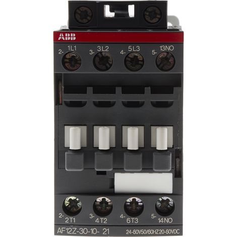 Contacteur ABB série AF, 3 pôles , 3NO, 9 A, 60 V c.c., 5,5 kW ( Prix pour 1 )