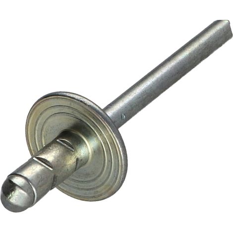 Rivet aveugle tout acier Tête large 4.8X10 Multi-serrage POLYGRIP - 1 pièce (1/3)