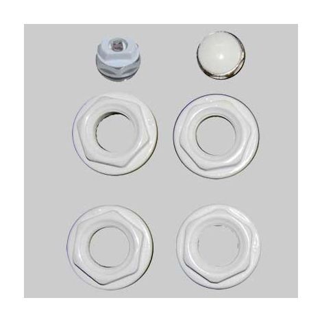 KIT UNIVERSALE PER RADIATORI TUBOLARI ACCIAIO  11/4 x 3/8     MADE IN ITALY