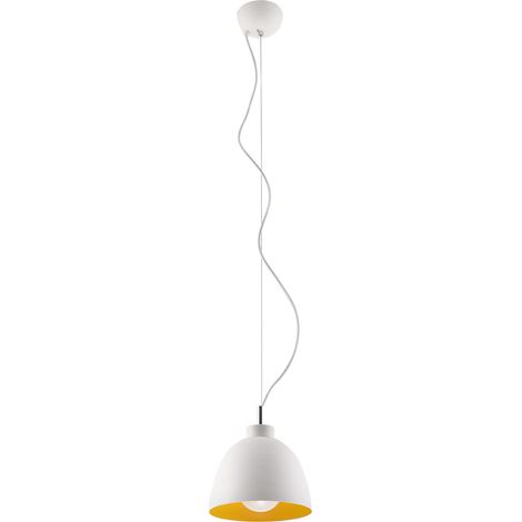 Lampada a sospensione Serena bianco oro E27 Ø18 Sollux (1/4)