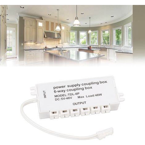 6-fach Verteilerdose mit LED-Anschlüssen, DuPont-Steckverbindern und DC-Leistungsverteiler (1/5)