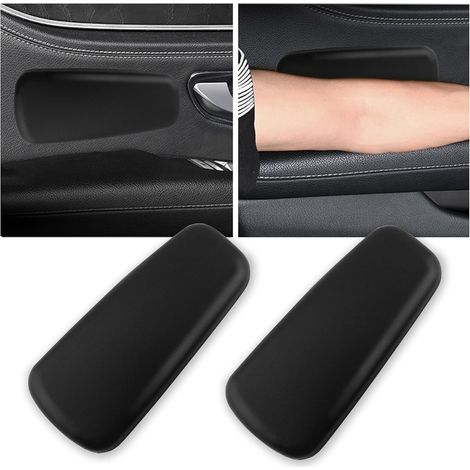 JSSEVN-Lot de 2 coudières pour voiture, accoudoirs en cuir souple avec moulage en une seule pièce pour un soutien confortable (1/5)