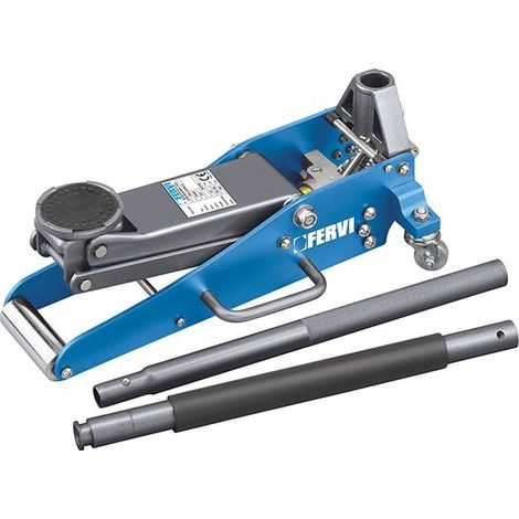 Cric a carrello a doppio pompante FERVI C039/15 - 1.5 Ton - avvicinamento rapido, Capacità: 1.5 Ton (1/3)