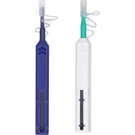 Stylo de nettoyage de fibres, outil de nettoyage antistatique pour connecteurs optiques (1,25 mm pour LC MU, 2,5 mm pour MU)