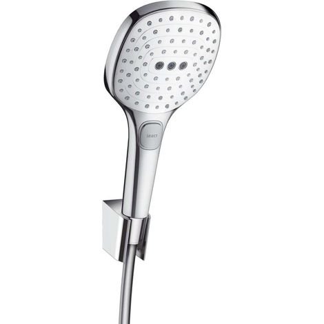 Hansgrohe Raindance Select E - Doccetta 120, 3 getti, con accessori, bianca/cromata 26720400 (1/3)
