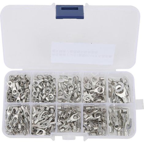 320 cosses à sertir en laiton, type U (OT/UT), multi-tailles, avec boîte de rangement. (1/5)