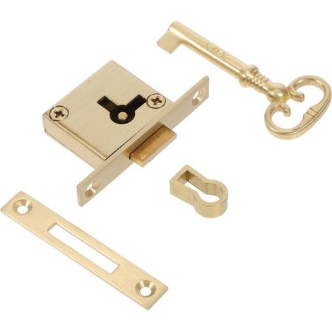 Serrure Vintage Laiton pour Tiroir et Armoire avec Clé Serrure de Meuble Sécurisée pour Porte de Cabinet Boîte Aux Lettres et Bureau et Facile à Installer (1/5)