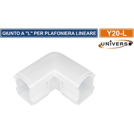UNIVERSO GIUNTO A L PER CONNESSIONI PLAFONIERE LINEARI RACCORDABILI MOD. YL20-36W-F E YL20-50W-F