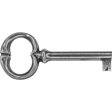 Cyclingcolors – Clé de meuble 77mm en zamak – Finition étain argent – Pour meubles anciens et rustiques – Décoration vintage armoire (1/3)