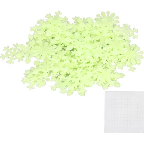 50 autocollants muraux phosphorescents Noël, décorations brillantes pour salon, chambre, cadeaux de fête (1/5)