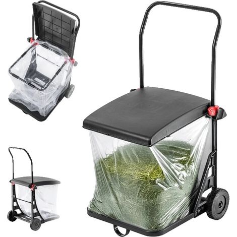 Cubo de basura de 80 litros de capacidad, diseño transparente, 60 cm de alto, 40 cm de diámetro, apto para uso interior y exterior. (1/5)