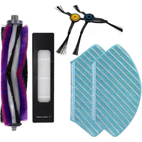 Filtre pour aspirateur brosse pour aspirateur Filtre de brosse pour aspirateur filtre de 6PCS M7 / Pro M7 Max / NER700 Aspirateur de remplacement Main Side Brosse Filtre Serpillière Cloth (1/5)