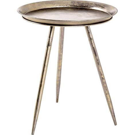 HAKU Möbel Tavolino bronzo, metallo - Dim. A 54 cm x Ø 44 cm, Stile Moderno (1/3)