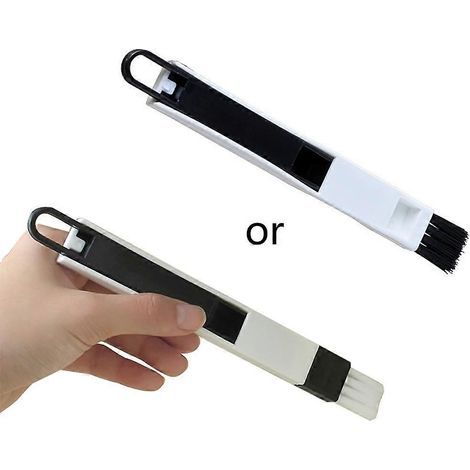 Brosse de Nettoyage 2 en 1 pour Fenêtres et Claviers - Pelle à Poussière pour Interstices (1/4)