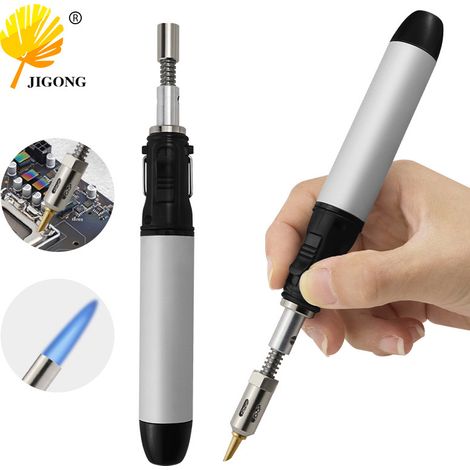 Fer à souder en forme de stylo, chalumeau à gaz pour soudage, chalumeau à flamme, outil multifonction pour la réparation de composants électroniques, fer à souder à gaz portable d'extérieur