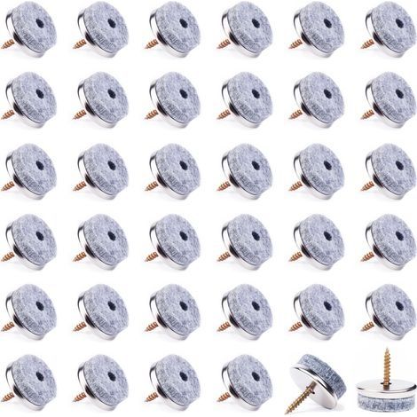 32 x 24 mm Felt Pads for Nails, Felt Pads for Chairs, Furniture Sliders, Protection of Your Floors and Furniture (1/5)