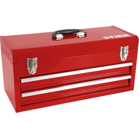 [NEUWERTIG] B-Ware Stier Werkzeugbox Kasten Werkzeugbehälter Leer Stahlblech 520x218x243 Mm