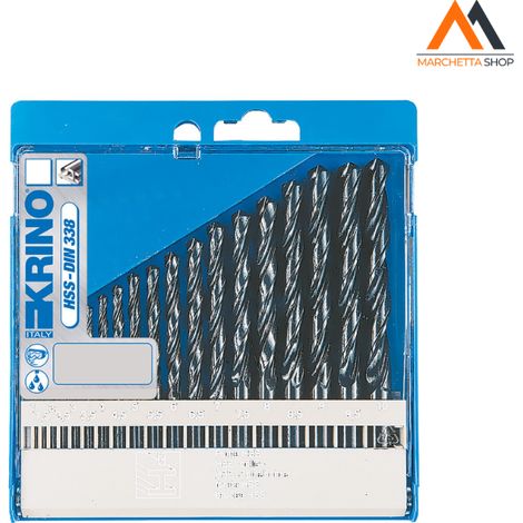 PUNTE SERIE PER METALLO HSS RULLATE cf. 19 pz