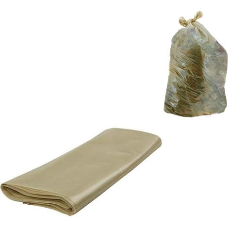 Sacchi Spazzatura Ambra cm.90x120 Lt.120 Scatolo pz.110 Buste Grandi Rifiuti (1/4)